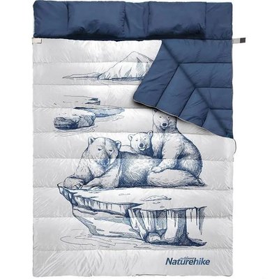 Спальний мішок двомісний Naturehike NH21MSD06, темно-синій 65085 фото