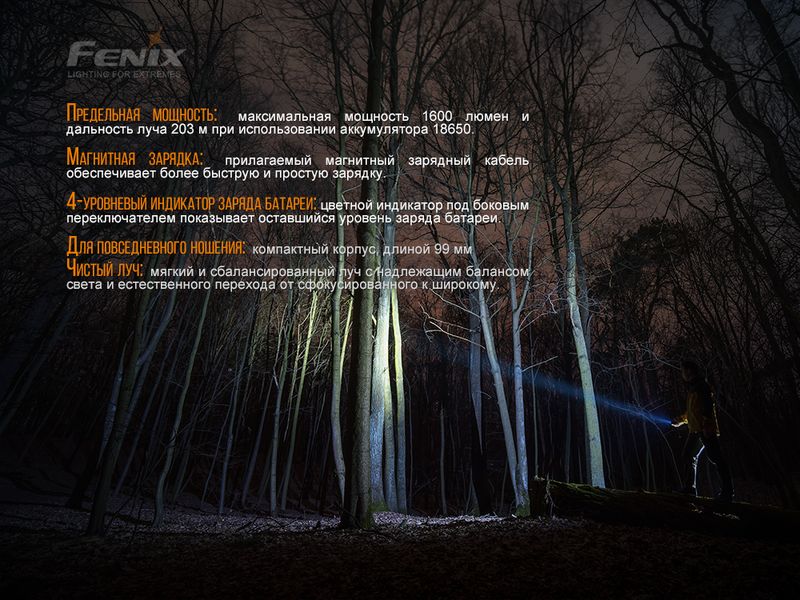 Ліхтар ручний Fenix E30R Cree XP-L HI LED 45406 фото