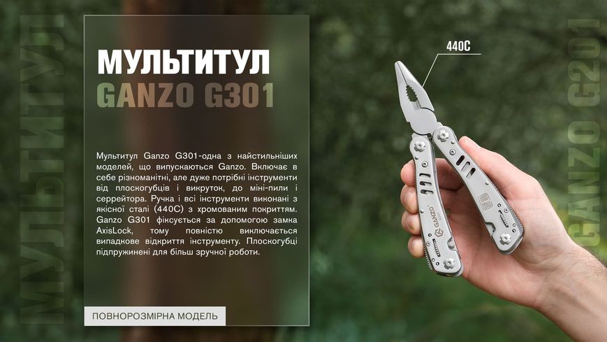 Мультитул Multi Tool Ganzo G301 45048 фото