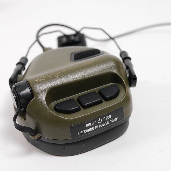Тактичні навушники EARMOR M31Н з кріпленням Олива 7026 фото