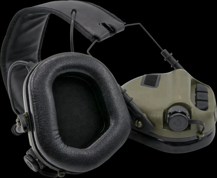 Тактичні навушники EARMOR M31 Olive з універсальним кріпленням 7038 фото