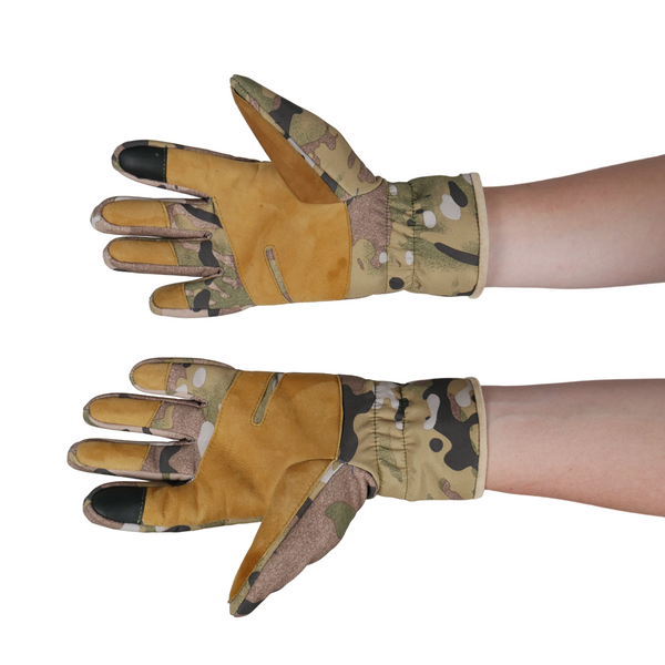 Тактичні зимові рукавиці Softshell мультикам 1612-S фото