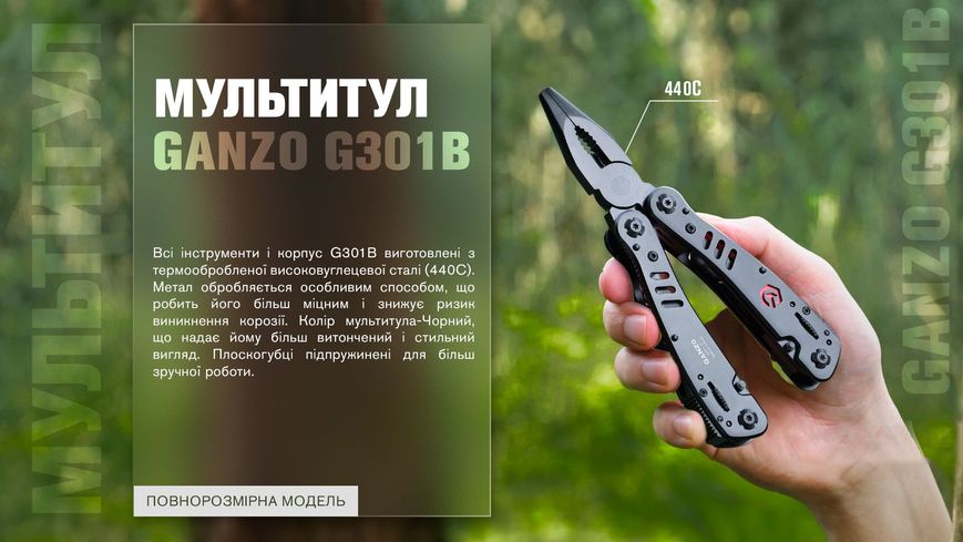Мультитул Multi Tool Ganzo G301-В 44438 фото