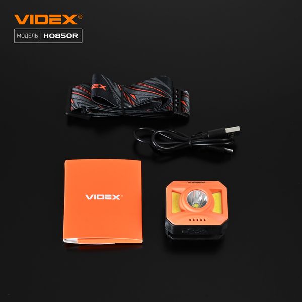 Налобний світлодіодний ліхтарик VIDEX VLF-H085-OR 400Lm 5000K VLF-H085-OR фото