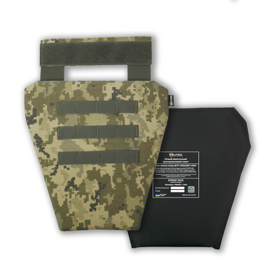 Защита паха Kiborg (напашник-фартук) с баллистическим пакетом 1 класс защиты Militex Pixel 17024 фото