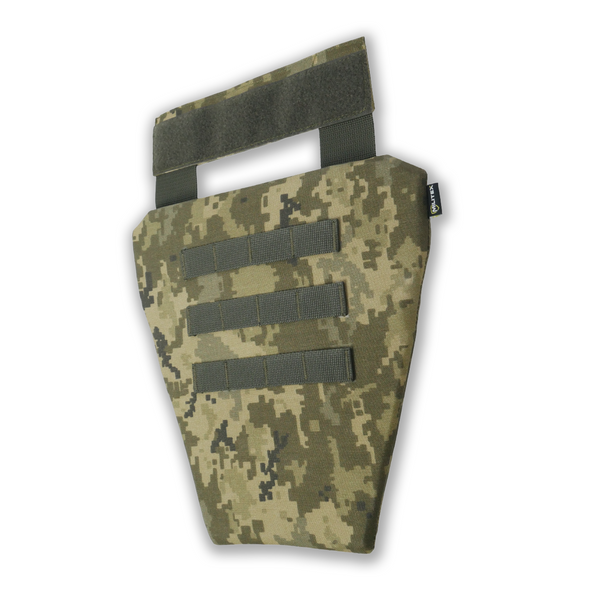 Захист паху Kiborg (напашник-фартух) з балістичним пакетом 1 клас захисту Militex Pixel 17024 фото
