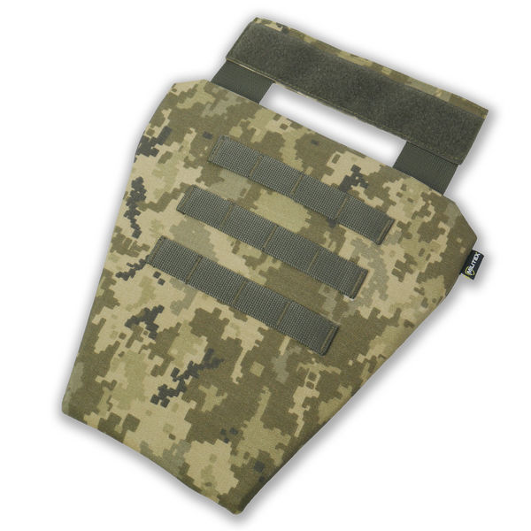 Захист паху Kiborg (напашник-фартух) з балістичним пакетом 1 клас захисту Militex Pixel 17024 фото