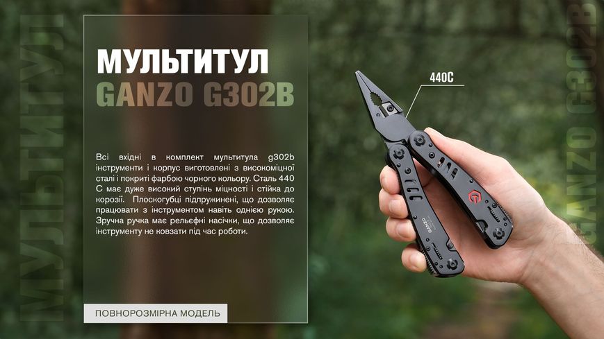 Мультитул Multi Tool Ganzo G302-В 44993 фото