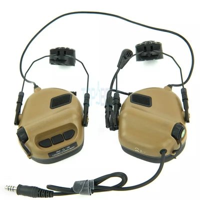 Тактичні навушники EARMOR M32Н Coyote з кріпленням 7041 фото