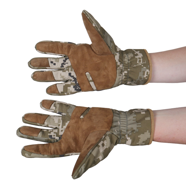 Тактичні зимові рукавиці Softshell піксель 1603-S фото