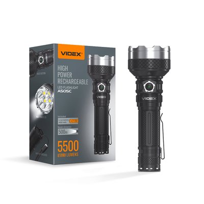 Портативный светодиодный фонарик VIDEX VLF-A505C 5500Lm 5000K VLF-A505C фото
