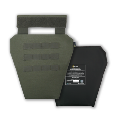 Захист паху Kiborg (напашник-фартух) з балістичним пакетом 1 клас захисту Militex Khaki 17025 фото