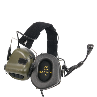 Тактичні навушники EARMOR M32 з універсальним кріпленням Олива 7016 фото