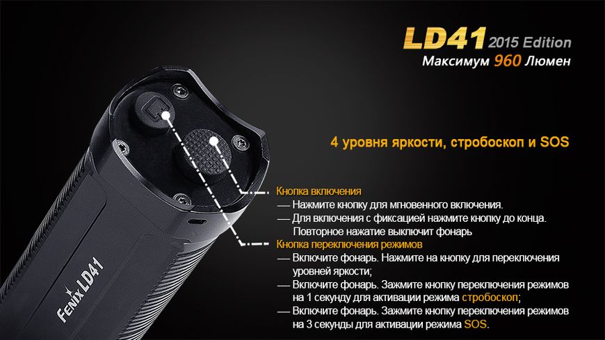 Ліхтар ручний Fenix LD41 XM-L2 U2 2015 44654 фото