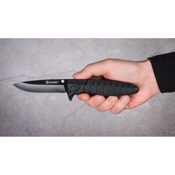 Нож складной Ganzo G620b-1 черный 44317 фото