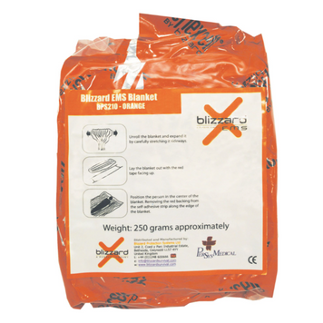 Термоковдра Blizzard EMS Trauma Blanket - Помаранчева - Vacuum Packed НФ-00002535 фото