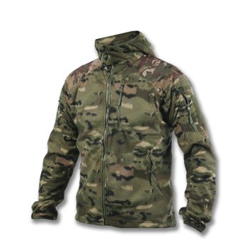 Кофта флісова з капюшоном Kiborg Jacket Grid Fleece Multicam S 1243-S фото