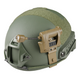Тактический фонарик на шлем с креплением MPLS CHARGE CR123A Койот 7082-К фото 4