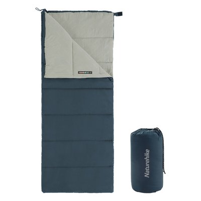 Спальный мешок Naturehike F150 NH22MSD05, левый, темно-голубой 65216 фото