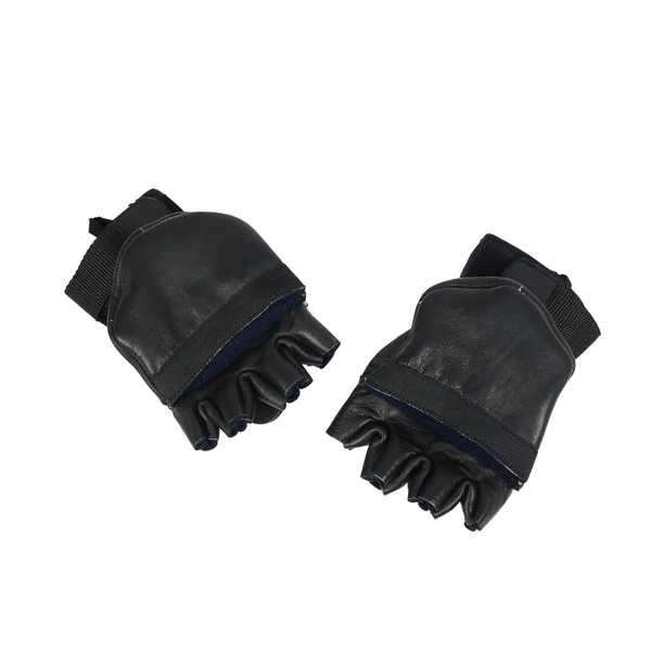 Тактические черные зимние перчатки 1602 фото