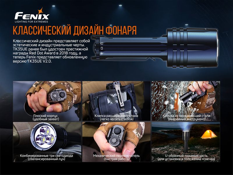 Ліхтар ручний Fenix TK35UE V2.0 57292 фото