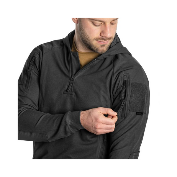 Кофта тактическая Helikon-Tex RANGE HOODIE - TopCool, черный, размер S 67283 фото