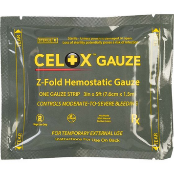 Гемостатичний стирильний бинт Z-Fold Celox Gauze (1,5 м) НФ-00001923 фото