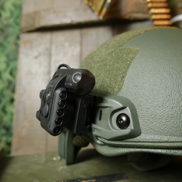 Тактичний ліхтарик на шолом з кріпленням MPLS CHARGE BLACK 7066 фото