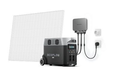 Комплект EcoFlow PowerStream - мікроінвертор 800W + зарядна станція Delta Pro 858 фото