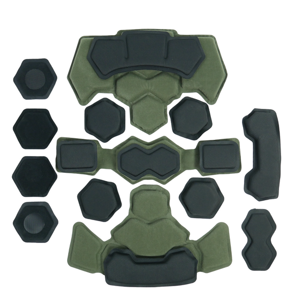 Улучшенные противоударные подушки для шлема GEN.4 Хаки 7095-О фото