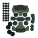 Улучшенные противоударные подушки для шлема GEN.4 Хаки 7095-О фото 1