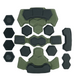Улучшенные противоударные подушки для шлема GEN.4 Хаки 7095-О фото 3