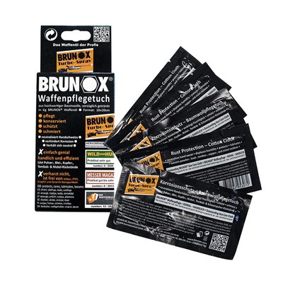 Brunox Gun Care серветки для догляду за зброєю 5шт в коробці 44229 фото