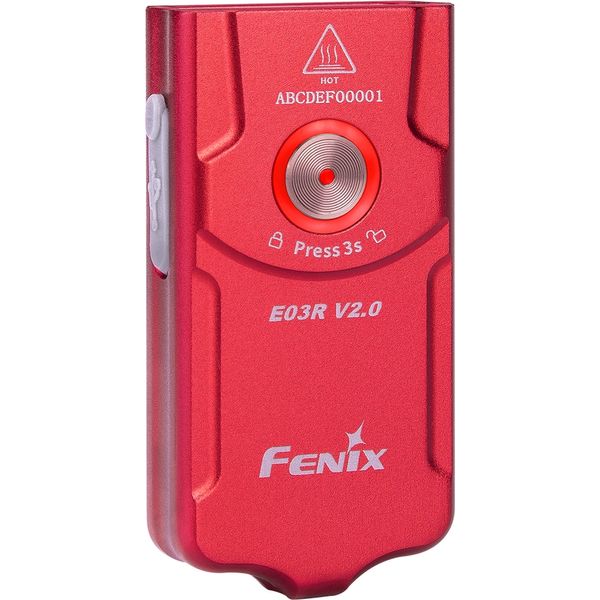 Ліхтар наключний Fenix E03R V2.0, червоний 64392 фото