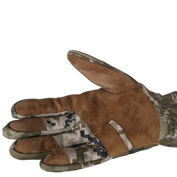 Тактические зимние перчатки Softshell пиксель 1603-S фото