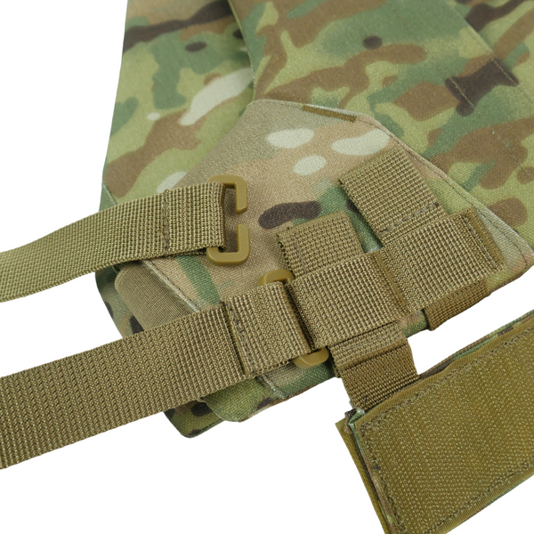Захист паху (напашник) потрійний з балістичним пакетом 1 клас захисту Militex Multicam 17004 фото