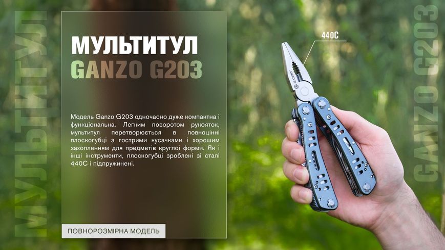 Мультитул Multi Tool Ganzo G203 44136 фото