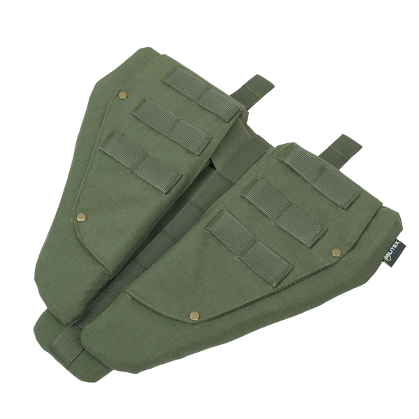 Захист паху (напашник) потрійний з балістичним пакетом 1 клас захисту Militex Khaki 17022 фото