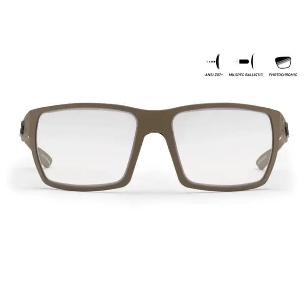 Захисні окуляри Gatorz Marauder Photochromic ANSI Z87.1 Mil-Spec Ballistic, Tan Cerakote - GZ-12-305