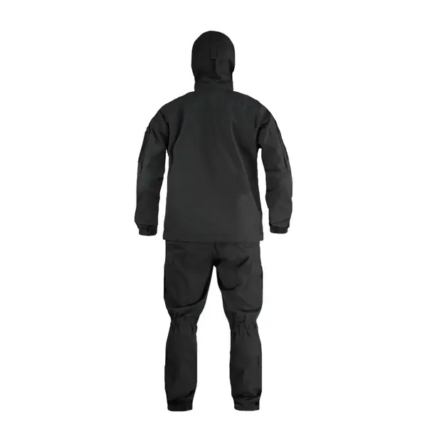 Костюм тактичний Rip-Stop FS Чорний (куртка + штани, демісезонний, стрейч)