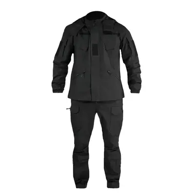 Костюм тактичний Rip-Stop FS Чорний (куртка + штани, демісезонний, стрейч)