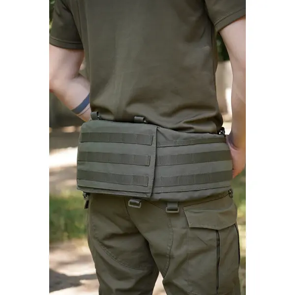 Пояс РПС Kiborg R-3 GEN.2 (S) Khaki з балістичним пакетом 2 клас захисту Militex