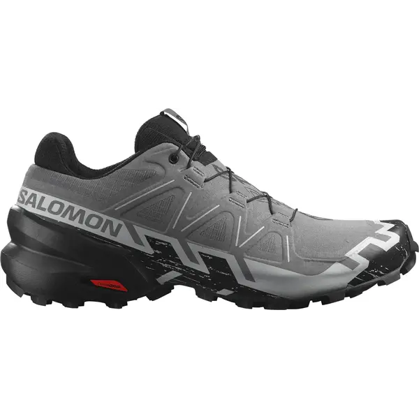 Чоловічі трейлові кросівки Salomon Speedcross 6 для бігу та бездоріжжя, сірі з чорним та блакитним