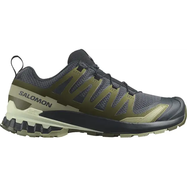 Трейловые кроссовки Salomon XA PRO 3D V9 для бега и активного отдыха, синий/оливковый/светло-зеленый