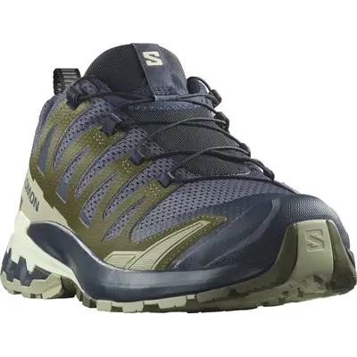 Трейлові кросівки Salomon XA PRO 3D V9 для бігу та активного відпочинку, синій/оливковий/світло-зелений