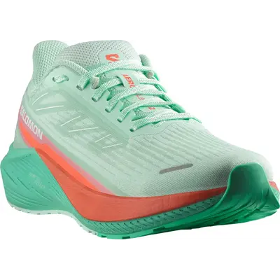 Жіночі бігові кросівки Salomon Aero Blaze 2 для асфальту та тренувань, блакитні з червоним та зеленим