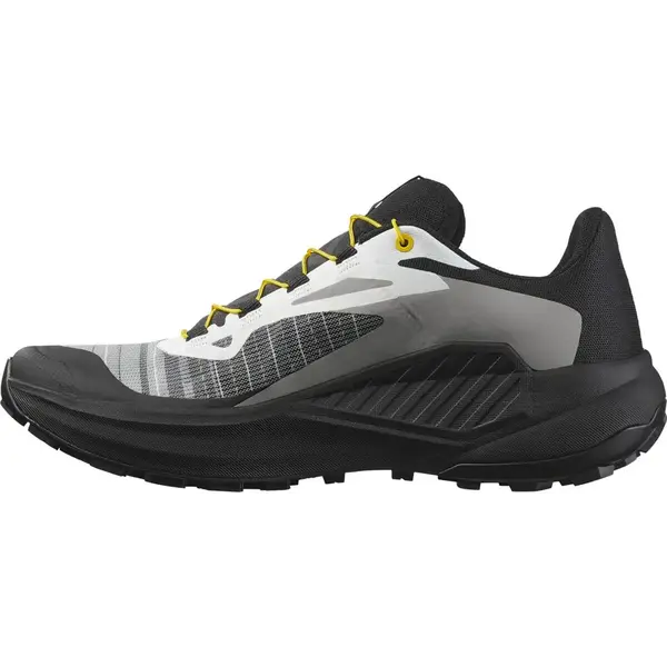 Чоловічі трейлові кросівки Salomon Genesis для бігу та гірських маршрутів, чорні з білим та лимонним
