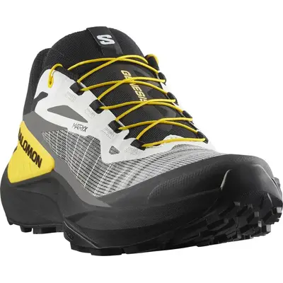 Чоловічі трейлові кросівки Salomon Genesis для бігу та гірських маршрутів, чорні з білим та лимонним