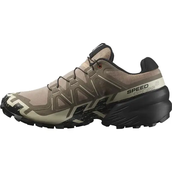 Чоловічі кросівки Salomon SPEEDCROSS 6 Natural/Black/Almond Milk (трейлові, літні)