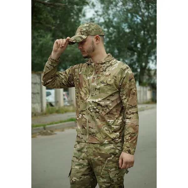 Літня тактична куртка-вітровка multicam XXL